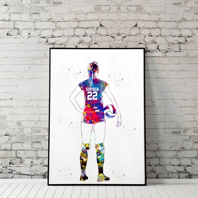 Póster Jugadora de voleibol femenino (Subido por el creador)