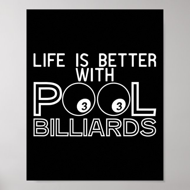 Póster Jugadores Cueist Chalk Stick Billiards Rack Snooke (Frente)