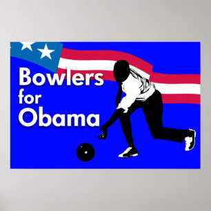 Póster Jugadores de bolos para el poster de Obama