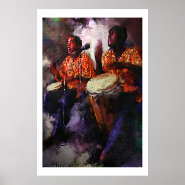 Póster Jugadores de Bongo (Frente)