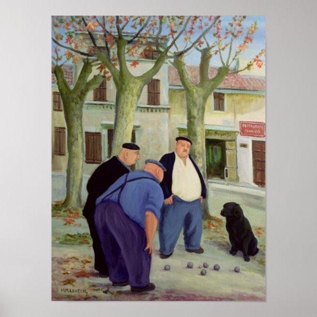 Póster Jugadores de Boules (Frente)