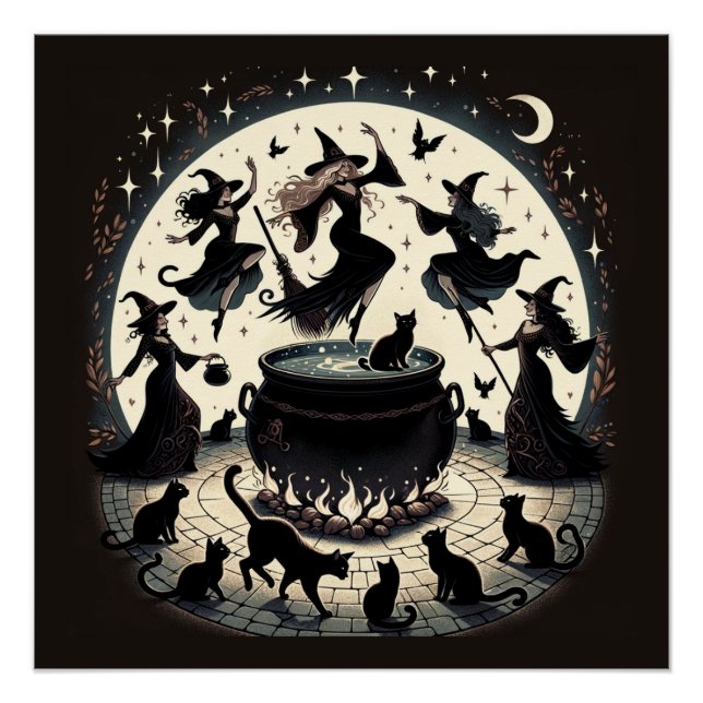 Póster Jugadores de brujas: Encantada reunión forestal (Anverso)