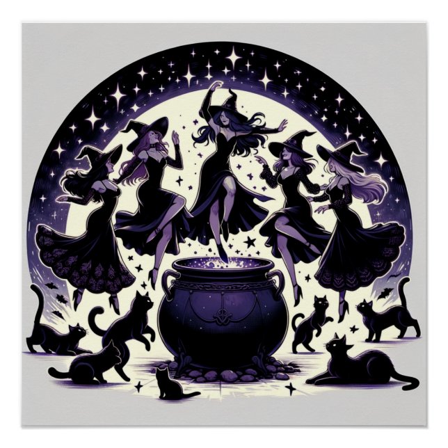 Póster Jugadores de brujas: Encantada reunión forestal (Anverso)