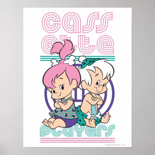 Póster Jugadores de cassette PEBBLES™ y BAM-BAM™ (Frente)