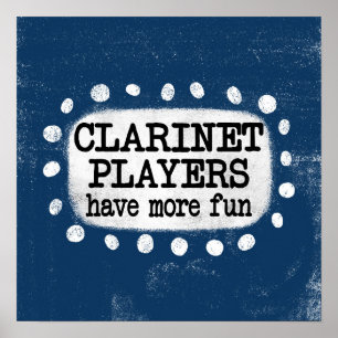 Póster Jugadores de Clarinet tienen más diversión en el a