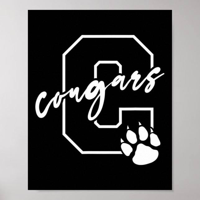 Póster Jugadores de Cougars Bysketbyll (Frente)