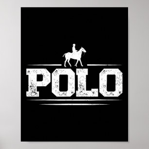 Póster Jugadores De Polo A Caballo Montando A Caballo Spo