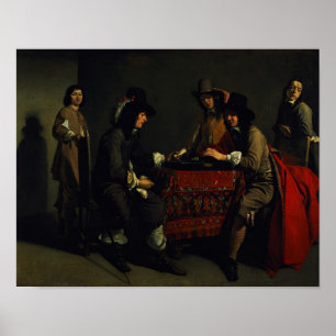 Póster Jugadores del Backgammon