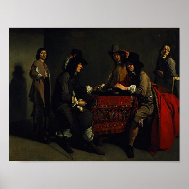 Póster Jugadores del Backgammon (Frente)