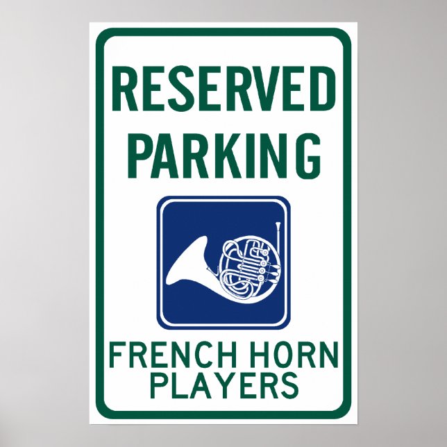 Póster Jugadores del Cuerno de Francia Estacionando (Frente)