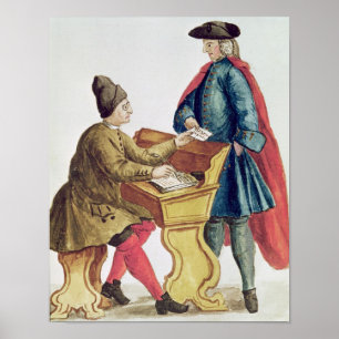 Póster Jugando a la lotería veneciana