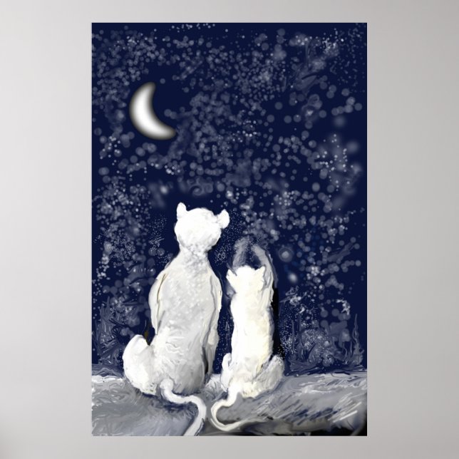 Póster "Jugando con estrellas" (Frente)