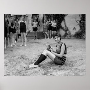 Póster Jugando con Possum, 1922