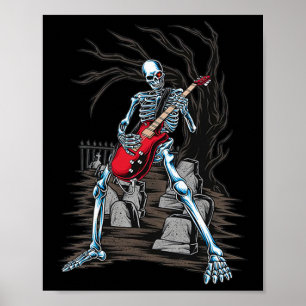 Póster Jugando guitarra