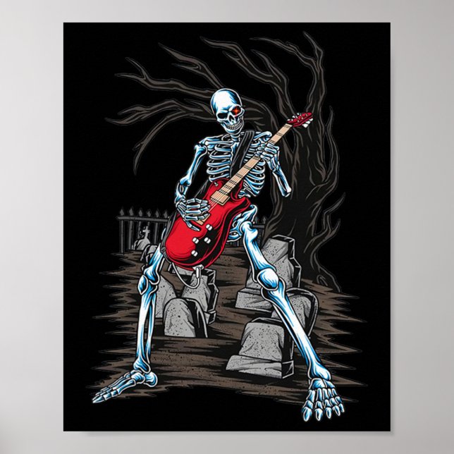 Póster Jugando guitarra (Frente)