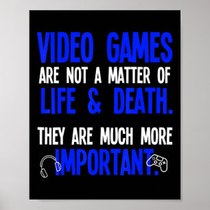 Póster Jugando juegos de video Divertido PC Console Gamer