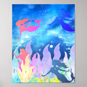 Póster Jugando la sirena