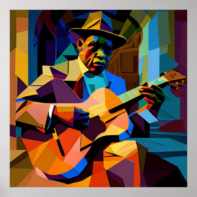 PÓSTER JUGANDO LOS BLUES (Frente)