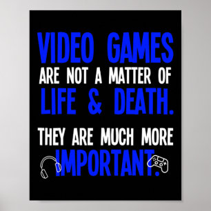 Póster Jugando Videojuegos Divertido Jugador De Pc Consol