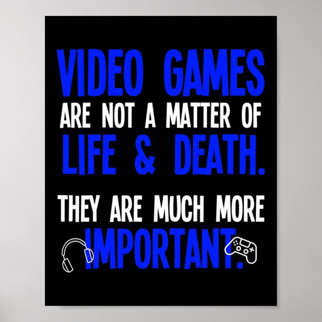 Póster Jugando Videojuegos Divertido Jugador De Pc Consol (Frente)