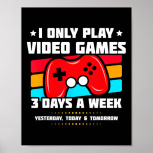 Póster Jugando Videojuegos - Juegos de PC y Consola - Vi