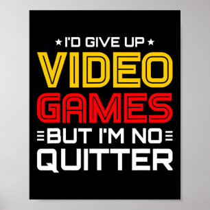 Póster Jugando Videojuegos - Meme de Jugador de Video - V