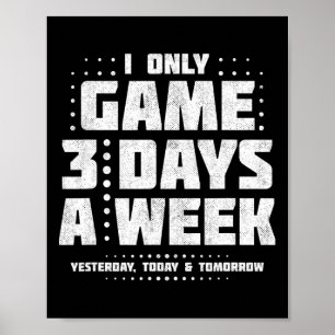 Póster Jugando Videojuegos - Meme de Jugador de Video - V
