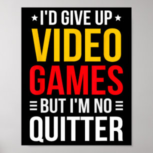 Póster Jugando Videojuegos - Meme de Jugador de Video - V