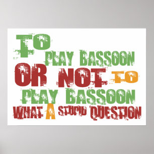 Póster Jugar a Bassoon