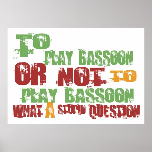 Póster Jugar a Bassoon (Frente)