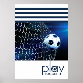 Póster Jugar al fútbol