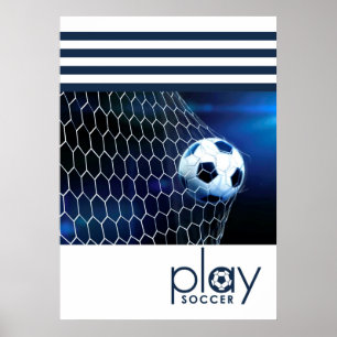 Póster Jugar al fútbol