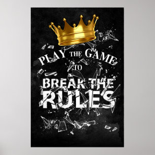 Póster Jugar al juego Romper las reglas - Modo Rey