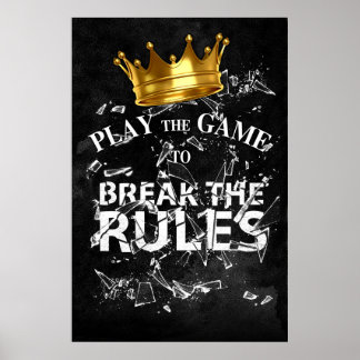 Póster Jugar al juego Romper las reglas - Modo Rey