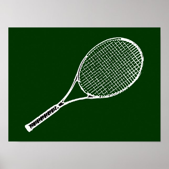 Póster jugar al tenis (Frente)