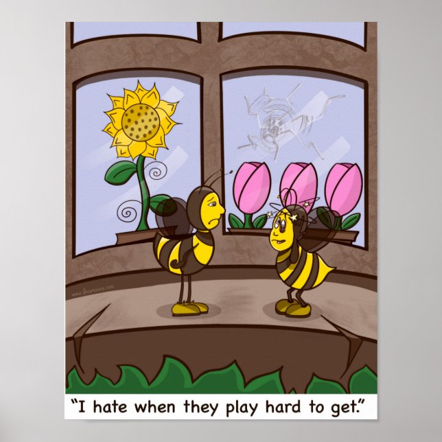 Póster Jugar duro para conseguir Poster (Frente)