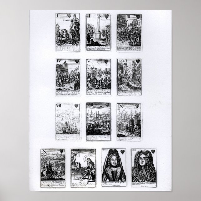 Póster Jugar tarjetas conmemorativas (Frente)