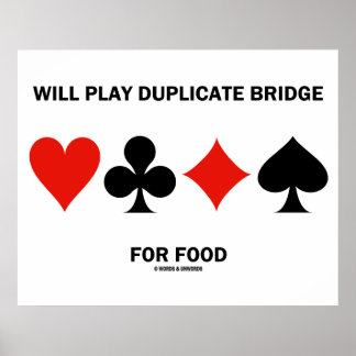 Póster Jugarán Puente Duplicado Para Comida (Trajes De Ta