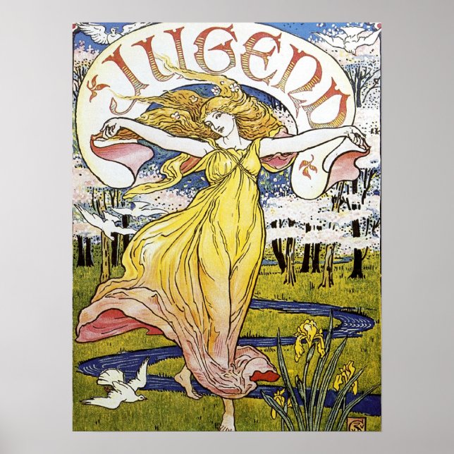 Póster Jugend - Art Nouveau (Frente)