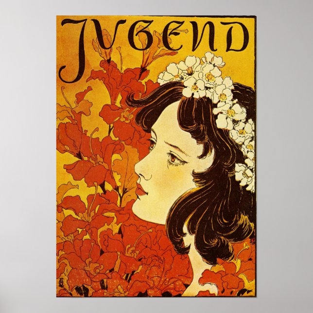 Póster Jugend / Juventud - Poster Art Nouveau (Frente)