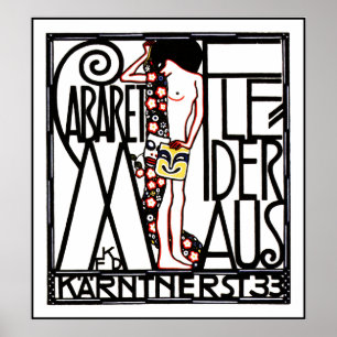 Póster Jugendstil - poster de Nouveau del arte: Cabaret