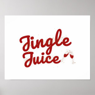 Póster Jugo de jingle, fiesta de feriado