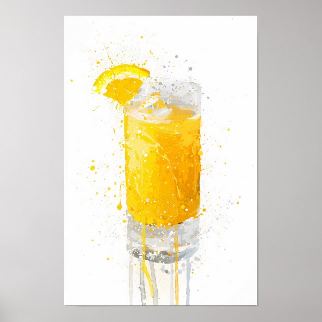 Póster Jugo de Naranja (Frente)