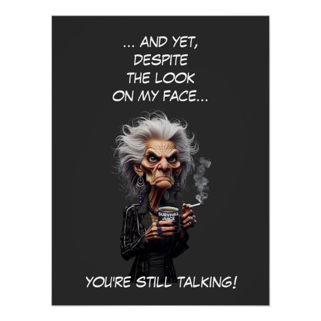 Póster Jugo de supervivencia (Anverso)