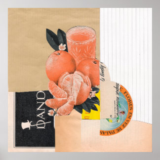 Póster Jugo naranja