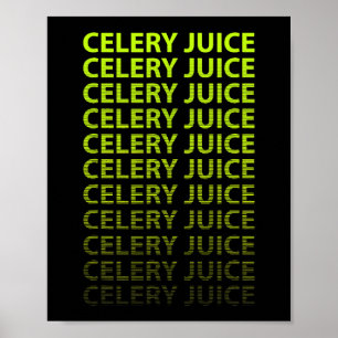 Póster Jugo Vegan Green Celery