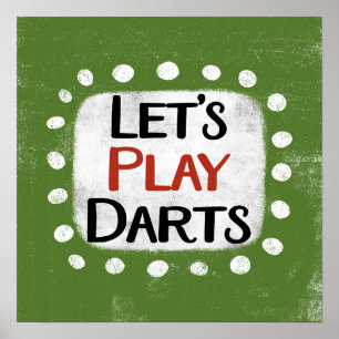 Póster Juguemos a Darts Poster Wall Art