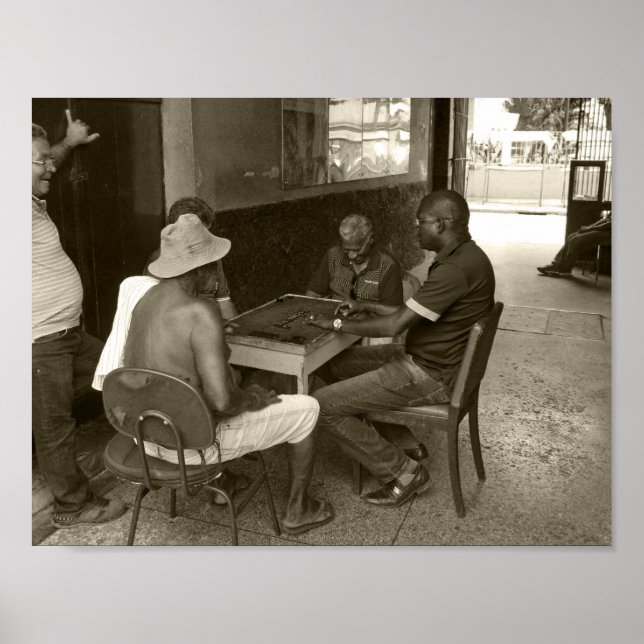 Póster Juguemos un poco de dominó (Frente)