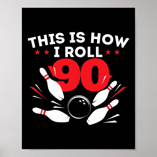 Póster Juguete de cumpleaños 90 Años (Frente)