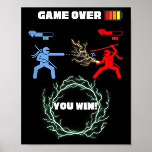 Póster Juguete de juego infantil sobre juego de video